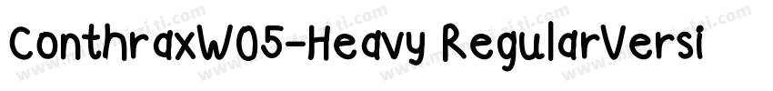 ConthraxW05-Heavy RegularVersion 1字体转换